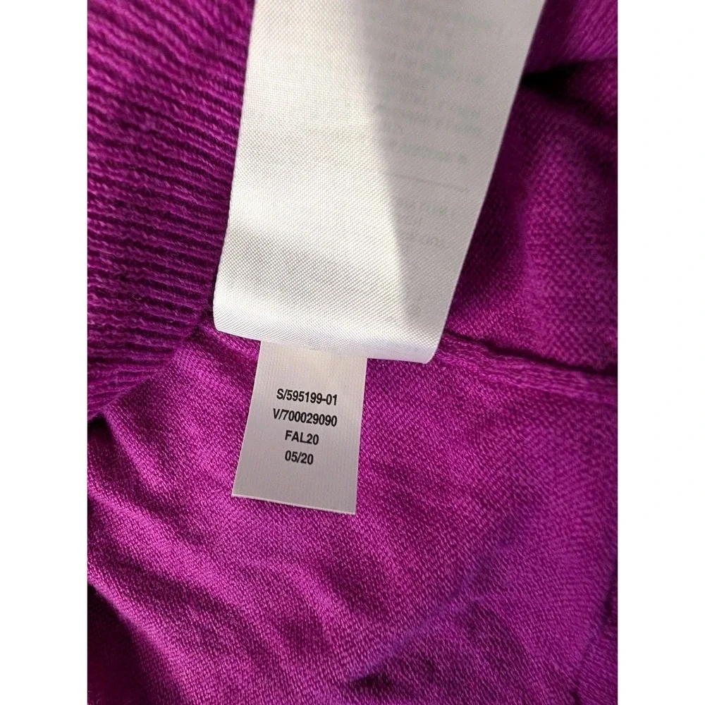 Banana Republic Women's Small Magenta Crewneck‎ Sweater Cotton Blend Lightweight
